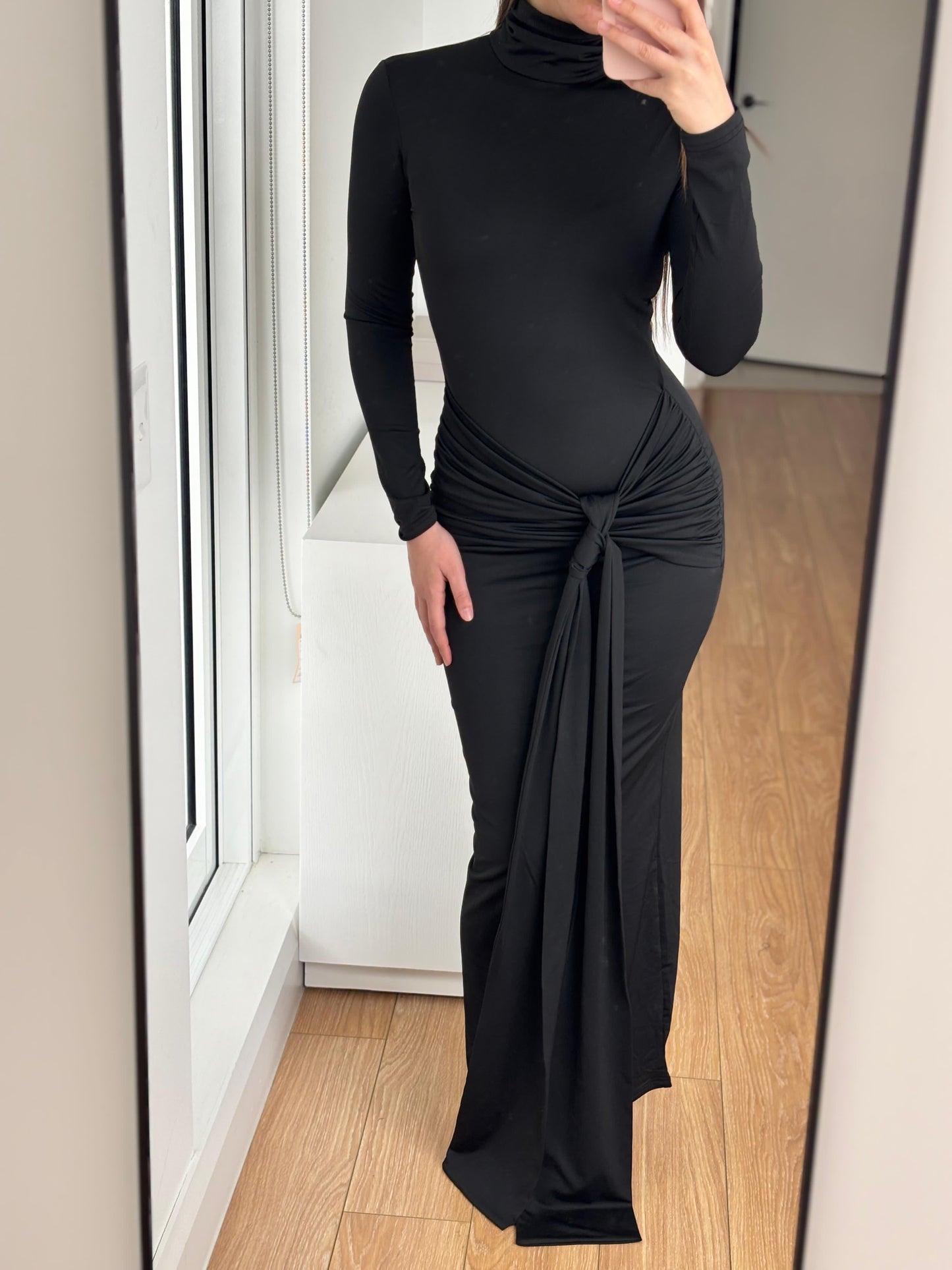 Melissa Turtleneck Maxi Dress